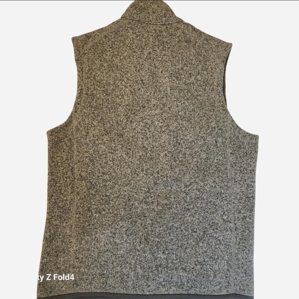 Patagonia Gray Heather Full-Zip Fleece Vest - Picture 6 of 6